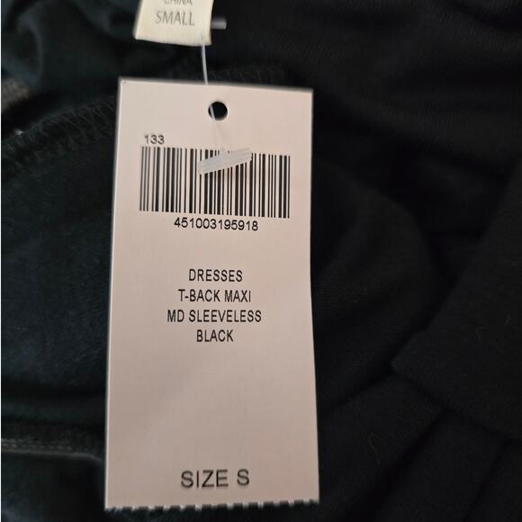 Soma Black Gray Designed Stitching Women's Soft Comfortable Maxi Dress S NWT - Picture 5 of 5